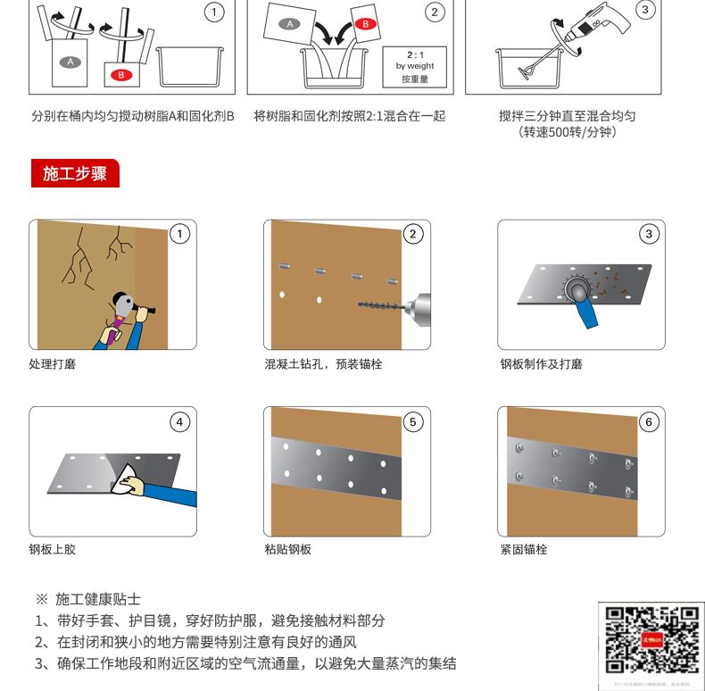 包钢三门峡粘钢加固施工过程